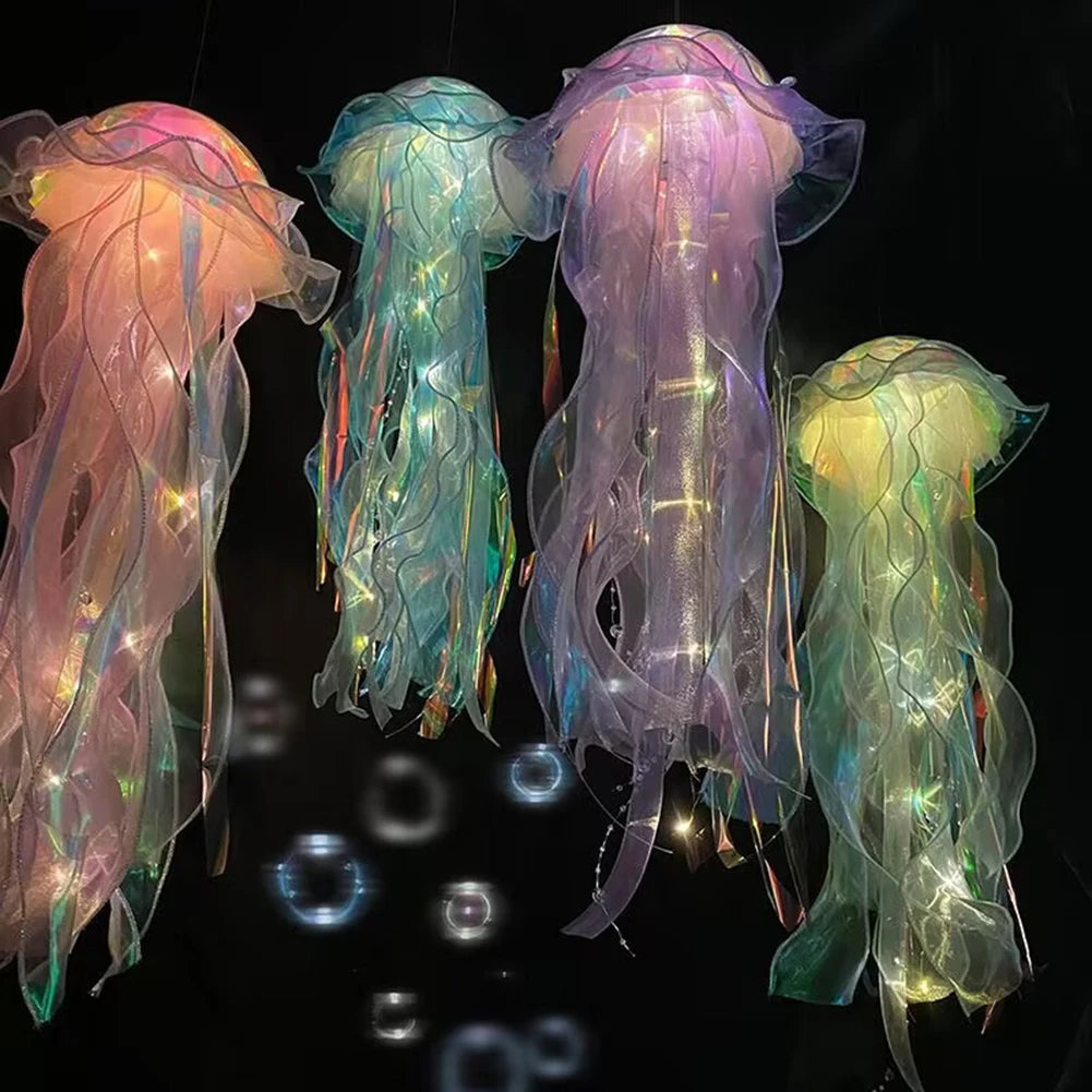 Giftđ5pcs Jellyfish Bedroom Light Lamp â Ribbon Bead Light for Childrenâs Room Decor