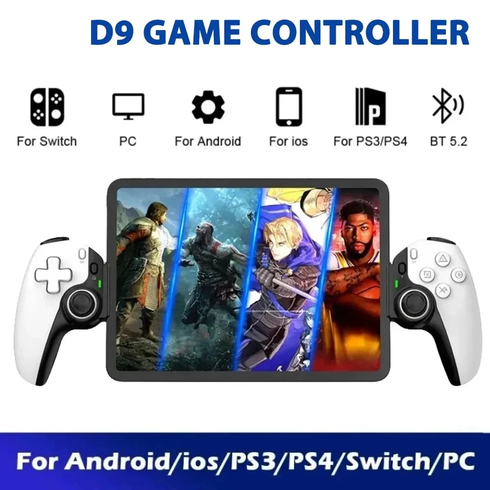 BSP D9 Wireless Handle For Switch Game Bluetooth Stretching Joystick For PS3 PS4 Android IOS Gamepad