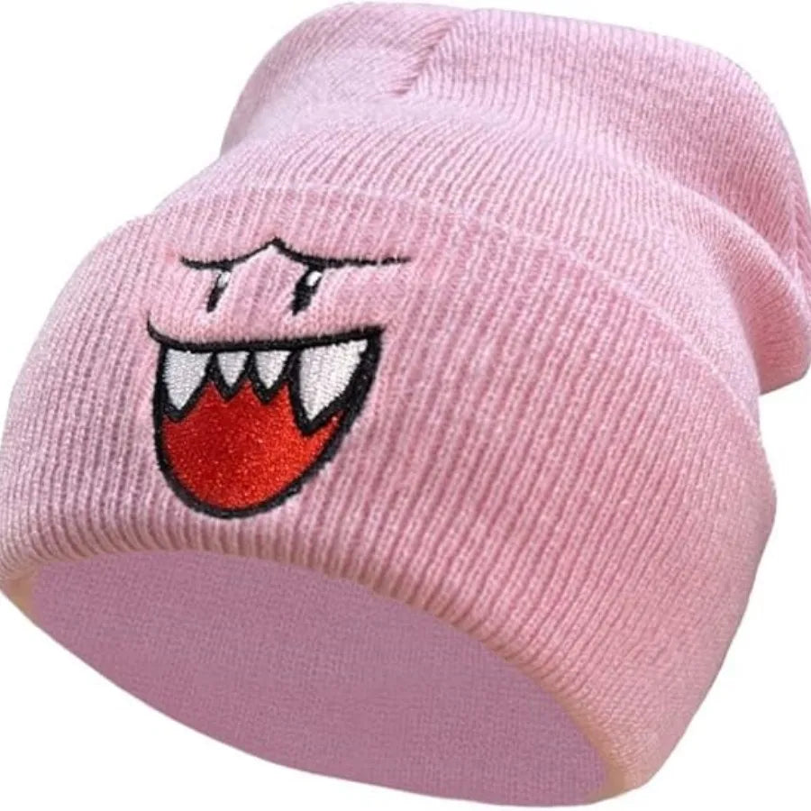 Outfits 2025👒Cozy Happy Face Embroidered Knitted Hat – Cute & Warm Winter Beanie for Men & Women (2025)