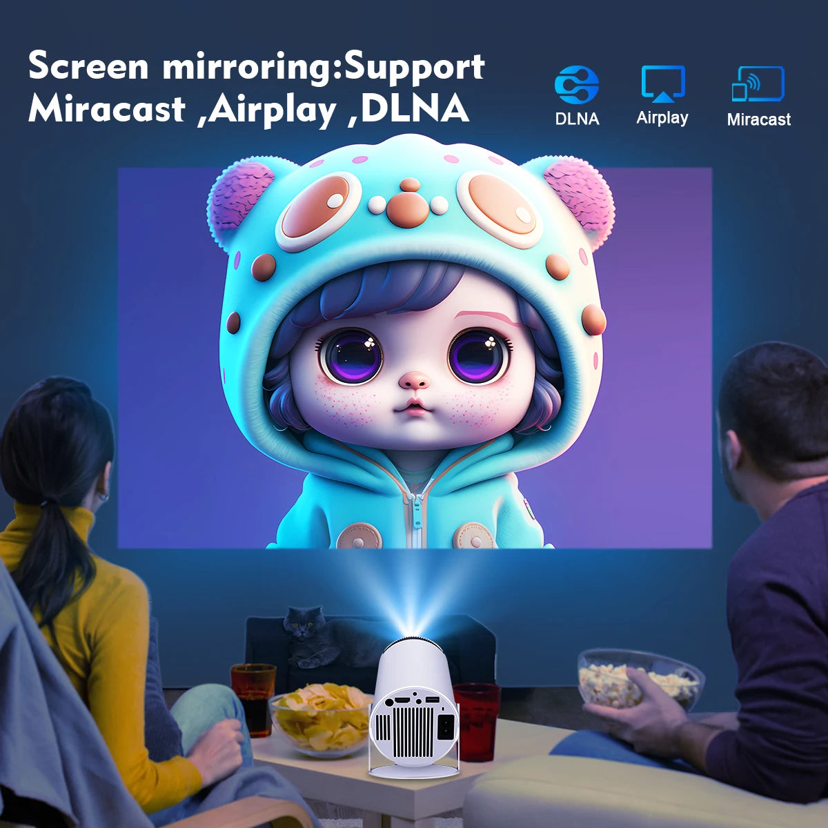 Magcubic HY300 Pro 4K Smart Projector – Android 11, 260 ANSI, Dual WiFi, BT 5.0
