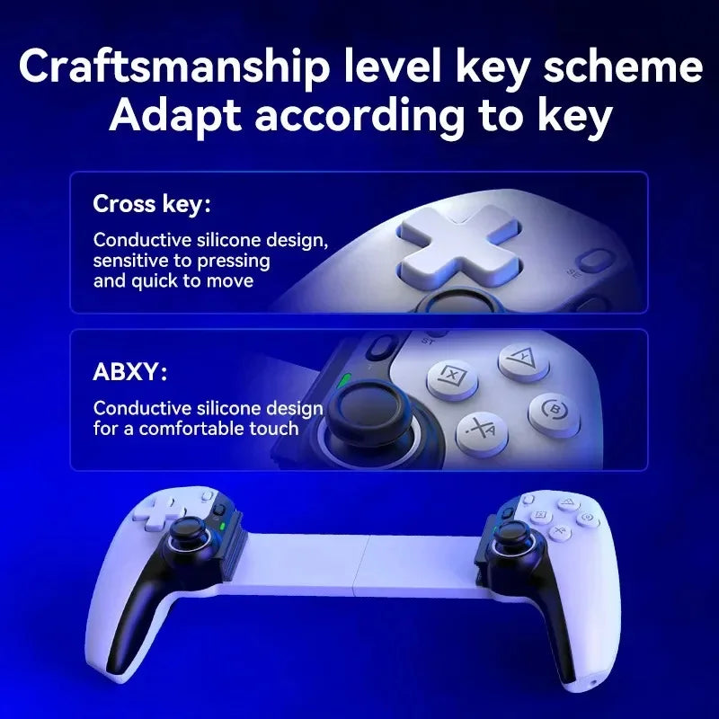 BSP D9 Wireless Handle For Switch Game Bluetooth Stretching Joystick For PS3 PS4 Android IOS Gamepad