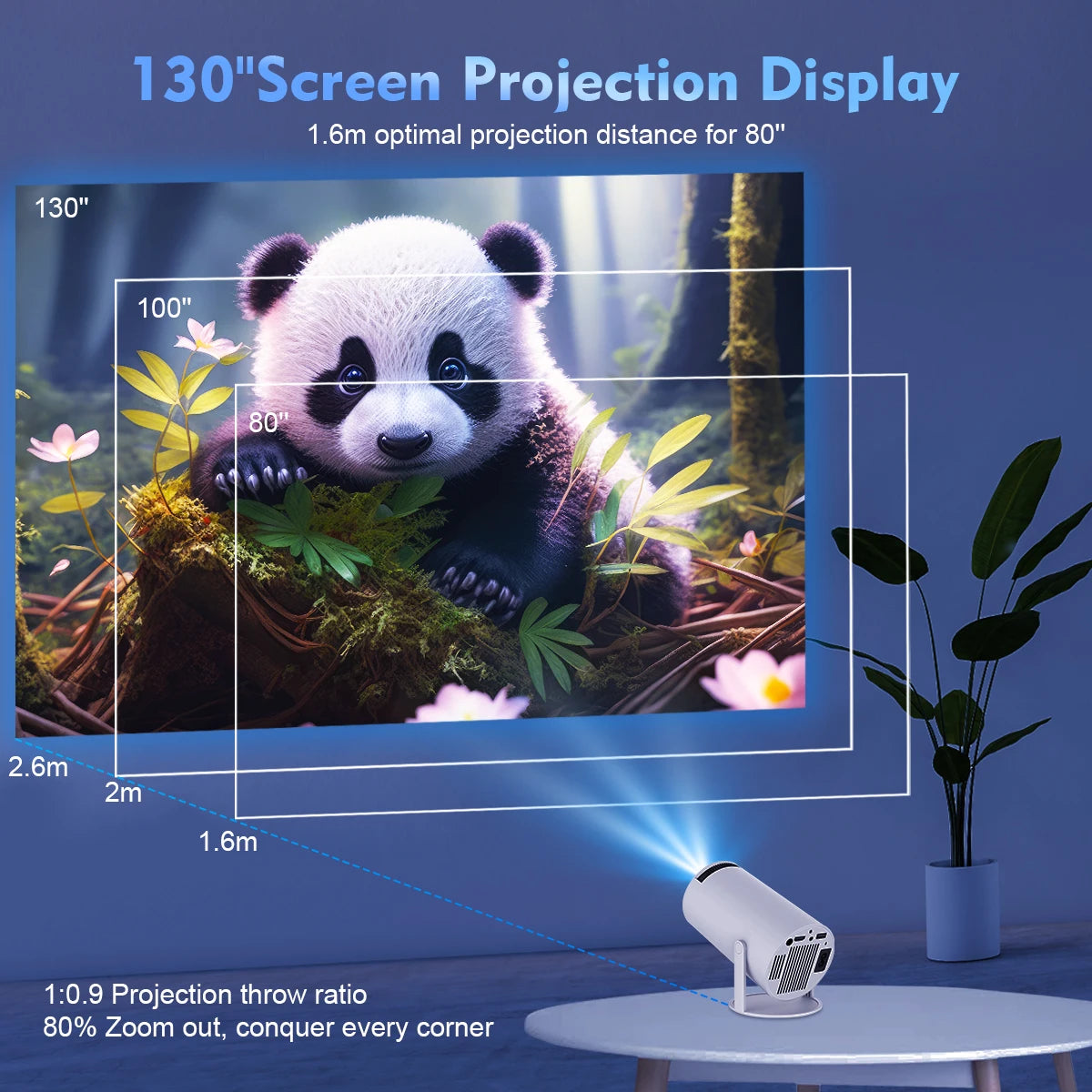Magcubic HY300 Pro 4K Smart Projector – Android 11, 260 ANSI, Dual WiFi, BT 5.0