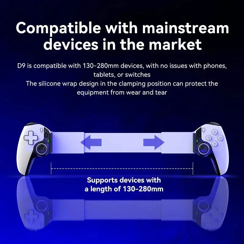 BSP D9 Wireless Handle For Switch Game Bluetooth Stretching Joystick For PS3 PS4 Android IOS Gamepad