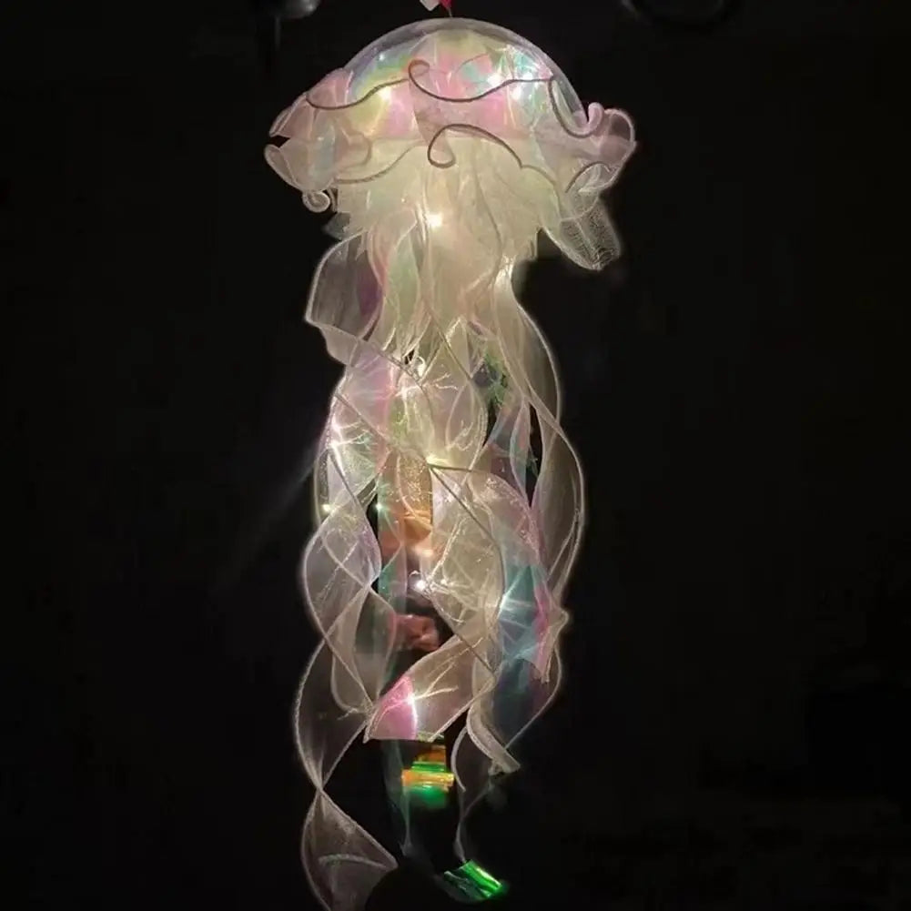 Giftđ5pcs Jellyfish Bedroom Light Lamp â Ribbon Bead Light for Childrenâs Room Decor