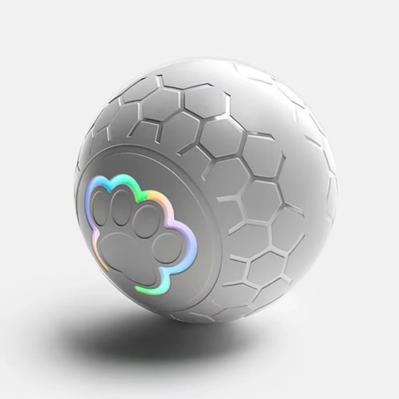 USB Smart Rolling Pet Toy Ball with RGB Lights – For Dogs & Cats