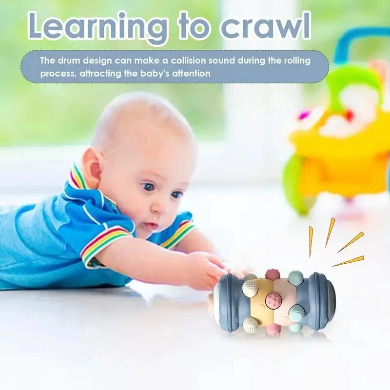Baby Crawling Roller Toy – Infant Tummy Time Roller, Montessori Sensory Development Toy (0-12 Months)