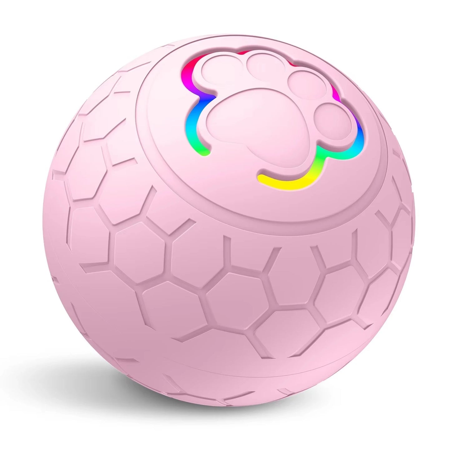 USB Smart Rolling Pet Toy Ball with RGB Lights – For Dogs & Cats