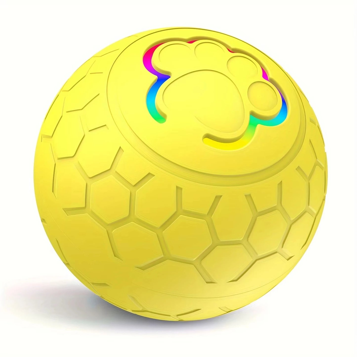 USB Smart Rolling Pet Toy Ball with RGB Lights – For Dogs & Cats