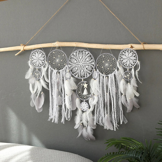 Gift🎁5pcs Bohemian Dreamcatcher Set – Large Wall Hanging for Bedroom, Wedding & Christmas Decor