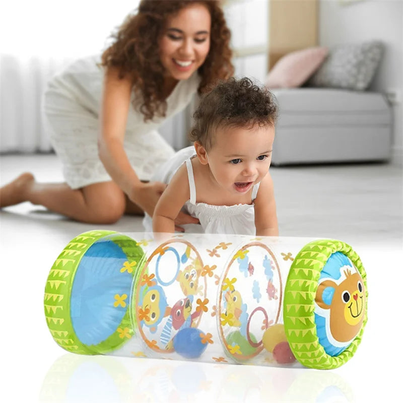 Baby Crawling Roller Toy – Infant Tummy Time Roller, Montessori Sensory Development Toy (0-12 Months)