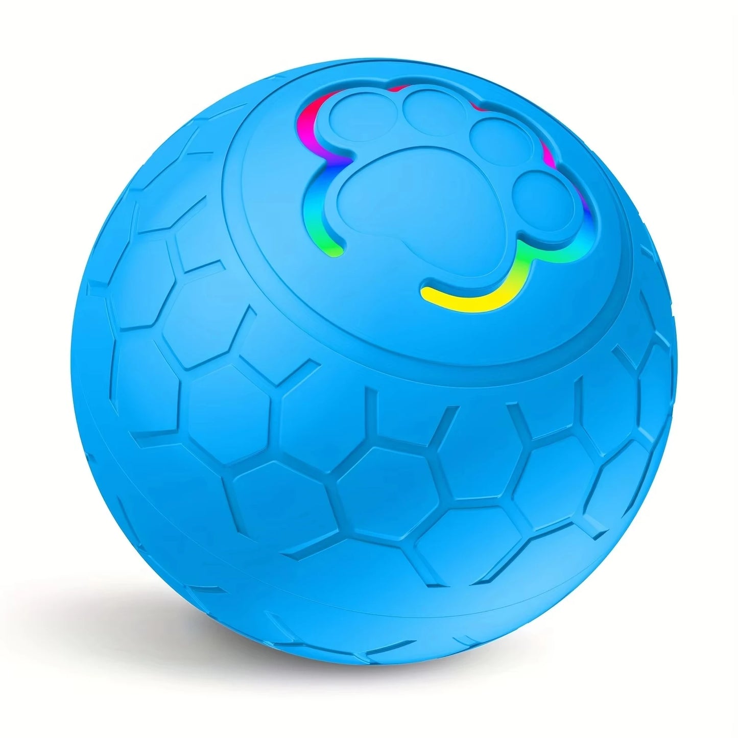 USB Smart Rolling Pet Toy Ball with RGB Lights – For Dogs & Cats